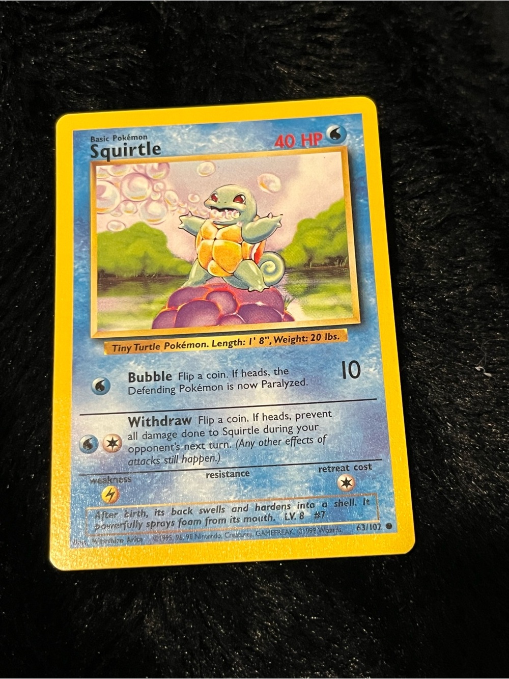 Vintage Water-Type Pokémon Card - 63/102